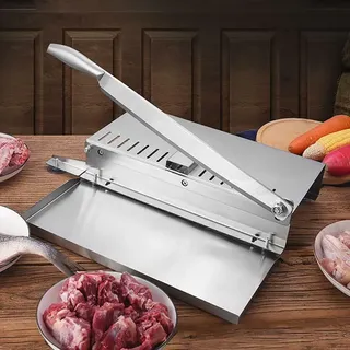 Moongiantgo Manuell Fleischschneidemaschine, Handbuch Rippen Fleischschneider Biltong Slicer für Kräuter Ginseng Nougat Speck Schinken Gemüse Hauskochen