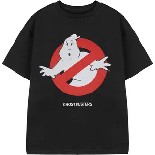 Ghostbusters Jungen T-Shirt | Kurzarm-Klassiker-Grafik-T-Shirt für Kinder in Schwarz | Logo-Charakter-Iconic-Movie-Serie-Bekleidungsoberteil | Merchandise-Geschenk für Science-Fiction-Paranormal-Filme - 13-14 Jahre
