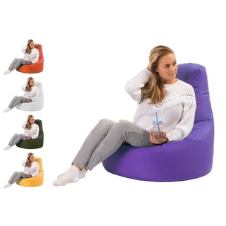 sunnypillow Gaming Sitzsack XXL mit Styropor Füllung Outdoor & Indoor für Kinder & Erwachsene Sitzsäcke Sitzkissen Bodenkissen viele Farben zur Auswahl Violett