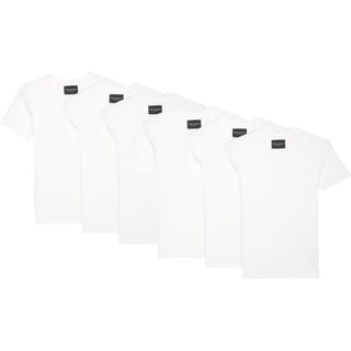 Marc O'Polo, Herren, Shirt, 6er Pack Essentials Organic Cotton Unterhemd / Shirt Langarm, Weiss, (S)