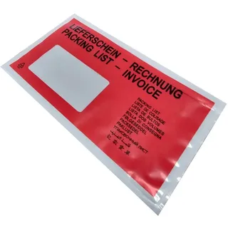 LMG Lieferscheintaschen Kunststoff DIN lang 1.000 St.