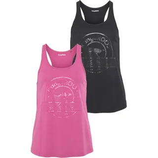 KangaROOS Sporttop (2er-Pack) schwarz 34