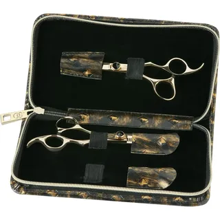 Olivia Garden Silk Cut black/gold Schere + Effilierschere 5,75 Zoll-