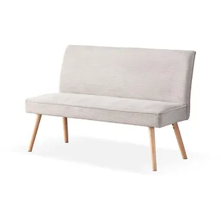 B&D home Sitzbank, Grau, Textil, 140x90x63 cm, Esszimmer, Bänke, Sitzbänke