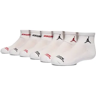 Jordan Jungen Legend Ankle 6Pk Sokken, White, 5/7 Jahre - 5-7 Jahre