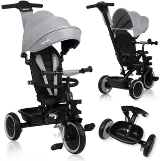 lionelo Dreirad und Kinderwagen bis 25 kg 360° Drehsitz...