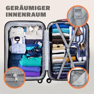 monzana Baseline Koffer-Set 3-tlg. blau