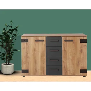 deinbett Sideboard Malmö ¦ holzfarben ¦ Maße (cm): B: 130 H: 83 T: 41.0