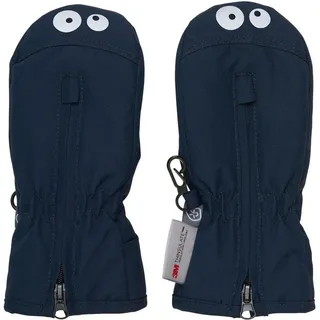 Color Kids Mittens W. Zipper 6480 total eclipse (7850) 6-12M