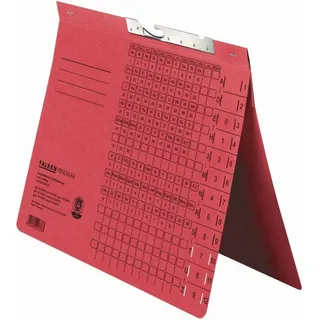 Falken Pendelhefter A4, rot, kaufmännische Heftung, 320 g/m2 Karton, 50 Stück