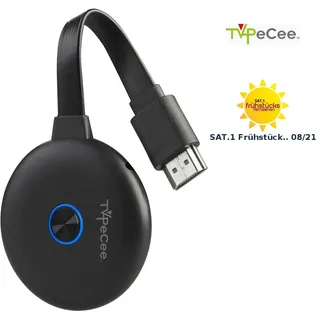 TVPeCee WLAN-HDMI-Streaming-Empfänger für Miracast, AirPlay DLNA bis 4K UHD