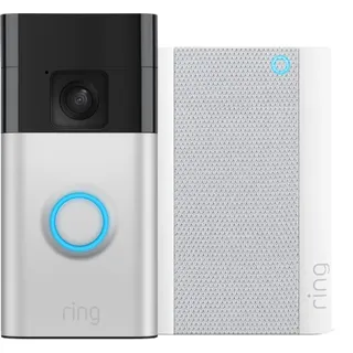 Ring Battery Video Doorbell Nickel + Chime Pro