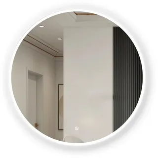 duschspa Badspiegel Badezimmerspiegel Rund Spiegel mit LED Beleuchtung, Φ 40/50/60/70/80/90/100 cm Touch+Beschlagfrei | Ø 60 cm