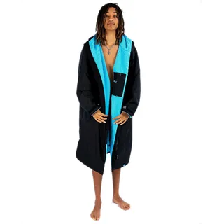 Dryrobe Advance - Der originale, langärmelige, wasserdichte Wickelmantel - Oversize-Mantel mit Fleecefutter - für Strand, Kaltwasserschwimmen, Surfen - Unisex, Männer, Frauen & Kinder - 10-13 Jahre