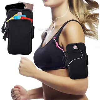 Sportarmband Laufarmband Armtasche Universal für Handys bis 7,0 Zoll, iPhone 11 XS Max X 8 7 6 6S Plus, Galaxy S10 S9 Plus S10E S9 S8 S7 Edge S6 Huawei P40 P20 Mate 20