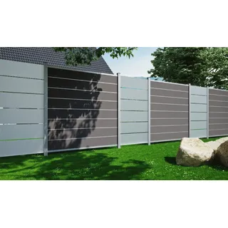 Glas Windschutz Als 103 x 174 auf 87 cm - Windschutzzaun aus Glas, Satinato – Trennwand in Klarglas – Terrassenzaun für Sicht- und Windschutz