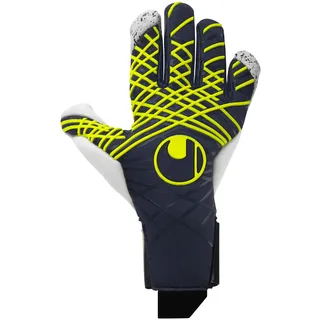 Uhlsport Fußball Torwarthandschuhe Prediction Flex HN 11, Marine/weiß/Fluo gelb