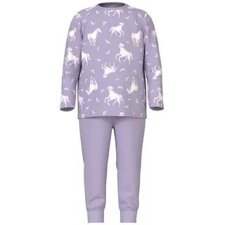 NAME IT Mädchen Nmfnightset Pastel Lilac Horse Noos Hose, Pastel Lilac, 86-92 EU - 86-92