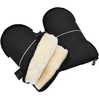 Werner Christ Baby Lammfell-Handwärmer GLOVY schwarz