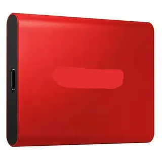 eRgDFS Tragbare 1 TB Externe SSD-Geschwindigkeitsfestplatte für Laptop-PC(Red)