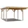 Einzel-Carport 360 x 512 cm naturbelassen