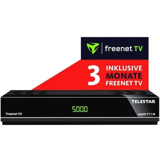 Telestar digiHD TT 6 IR DVB-T2 HD Receiver inkl 3 Monate freenet TV DVB-C Kabel