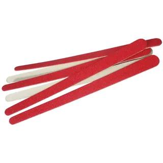 REMOS Sandblattfeilen zum Feilen der Fingernägel - 2-seitig - 10 Stück/Packung - in rot