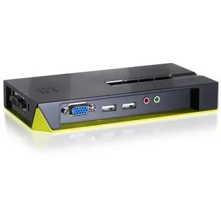 LevelOne KVM-0421 4-Port USB KVM Switch, Audio