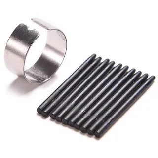 BAQI 10 Stück Ersatzstift Stiftspitzen Stiftspitzen für Wacom Intuos 3/4/5 / Pro Bambus CTE MTE CTL CTH mit Ersatzring