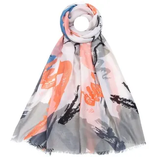 Faera Modeschal, Damen Schal farbenfroh weich und leicht Damenschal mit Glitzer-Effekt grau