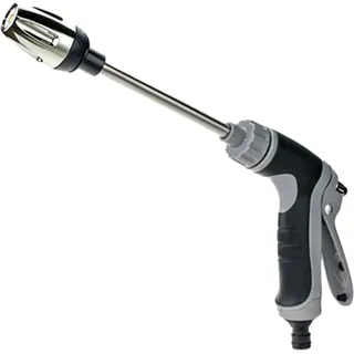 Powerjet Wasser, Power Jet Hochdruckpistole, 3 Sprühmodi Für Gartenschlauch, Robuster Außenreiniger, Ideal Für Autowäsche, Garten & Terrasse (Grau-A)