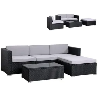 Svita California Loungeset schwarz