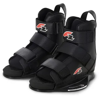 F2 Wakeboard Bindung Team Boot Bindung Wake L/XL Schwarz - Schwarz