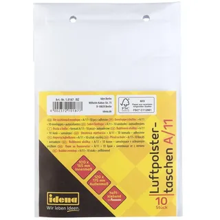 IDENA Luftpolstertaschen A/11 haftklebend weiß 12x17,5cm