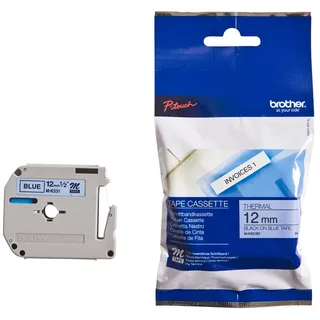 Brother M-K531BZ blau auf schwarz 1,2cm x 8m