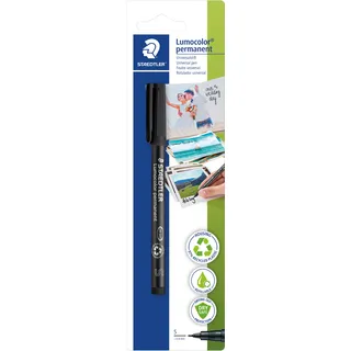 Staedtler 313-9 BK-1 Permanentmarker Schwarz wasserfest: Ja