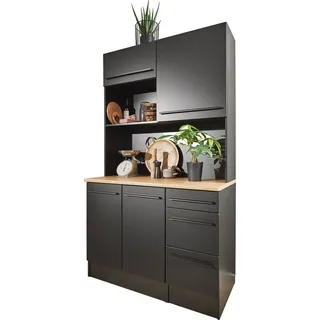 BASIC by Balculina Buffet Jazz (1-St) Breite 120cm, Türen, Schubkästen, offenes Fach schwarz