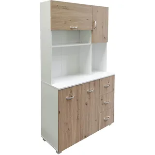 Hti-Living Küchenschrank Blanca 100 x 180 x 40 cm Beige