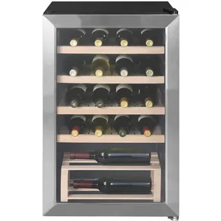 Hanseatic Weinkühlschrank "HWC20FCBH-2", Energieeffizienz: F, silber (schwarz), B:43cm H:69cm T:47cm, Weinkühlschränke, inkl. 3 Jahre Herstellergarantie