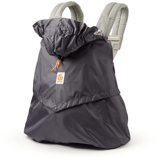 Ergobaby Windcover und Regencover, Windschutz und Regenschutz für alle Ergobaby Babytragen, wasserabweisende Hülle, Charcoal