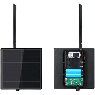 KEEPTEEN D5L-H1 Meshcore Mesh Node Repeater,5W Solar Panel Lora Kits Bult in Heltec ESP32 V3 LoRa WiFi BLE Modules Board and 5200mAh Battery Controller