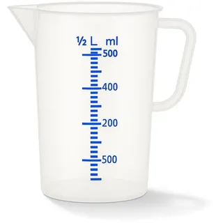 Messbecher 500 Ml Messbecher Kunststoff Dosierbecher Messgefäß Küche Labor