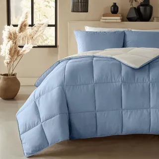 Zelesta Premiumbed Bettdecke 140x200 4 Jahreszeiten - Daunendecke - Bettwäsche Winterdecke und Sommerbettdecke Warm Duvet - Waschbare Bettdecke Ohne Bezug - Anti-Allergene Steppdecke - Baumwolldecke