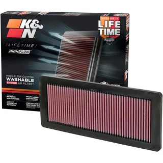 K&N 33-2936 Motorluftfilter: Hochleistung, Prämie, Abwaschbar, Ersatzfilter,Erhöhte Leistung, 2007-2019 (DS3, DS4, DS5, DS7, Grandland, Cooper Countryman, C5, C4L)