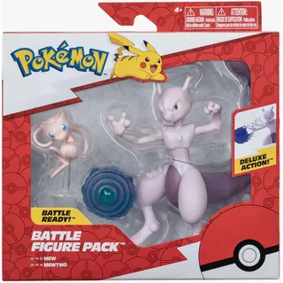 Pokémon Battle Figuren 2er Pack Mew & Mewtu
