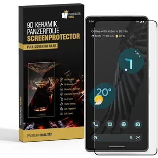 2x 9D Keramik-Glass für Google Pixel 7 Pro FULL COVER 3D KLAR Panzerfolie Displayschutz Schutzfolie Ceramic Screen-Protector