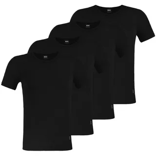 BOSS Unterziehshirt Modern T-Shirt (4-St) mit Rundhalsausschnitt schwarz XL