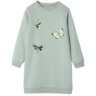 vertbaudet Minikleid Mädchen Sweatkleid BASIC grün 110