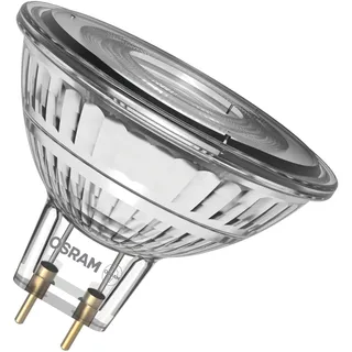 Osram LED-Spot Star MR16 Reflektor, 2700 K warmweiß, 3,4 W, GU5.3, 36°, 345 lm, Niedervolt, klar, für Spotbeleuchtung, Vitrinen, 15.000h