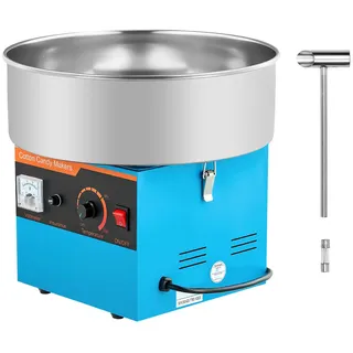 Uimoso Elektrische Zuckerwattemaschine Zuckerwattegerät ⌀38cm 1000W Blau